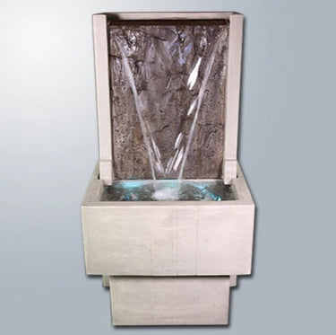 Giannini Garden Slate Fountain with Tall Base